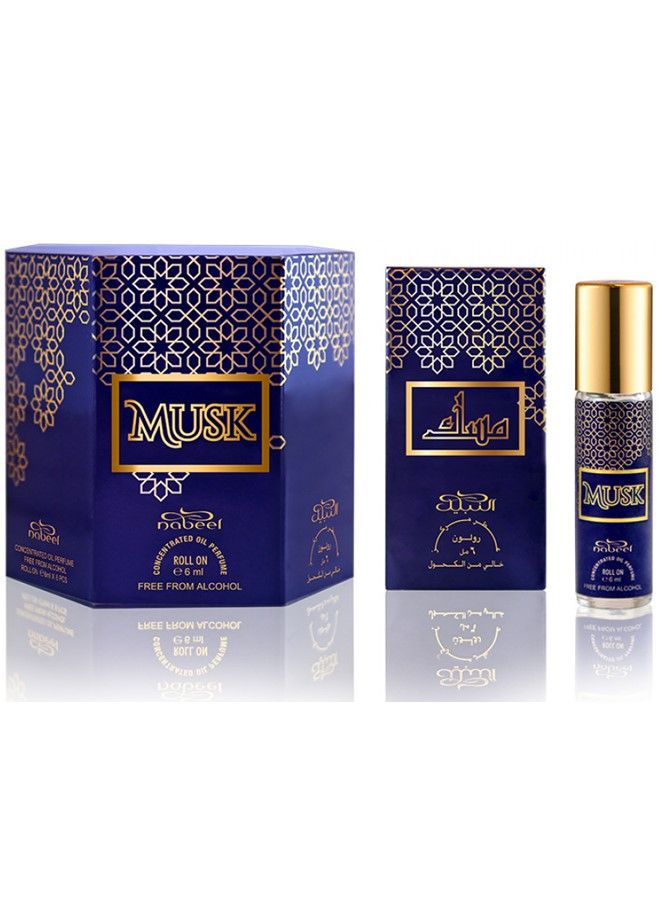 Nabeel 4 Pcs Nabeel Musk Roll-On Oil Perfume 6 ML Pure Long-Lasting Musk Attar for Men and Women - Image 5